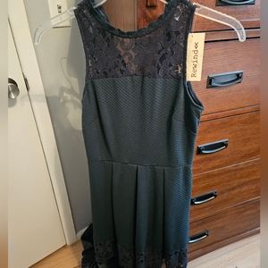 Green party dress